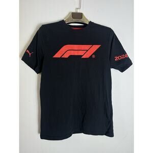 Puma Essentials F1 Motorsport T Shirt 2024 Formula1 Crew Neck Short Sleeve Black